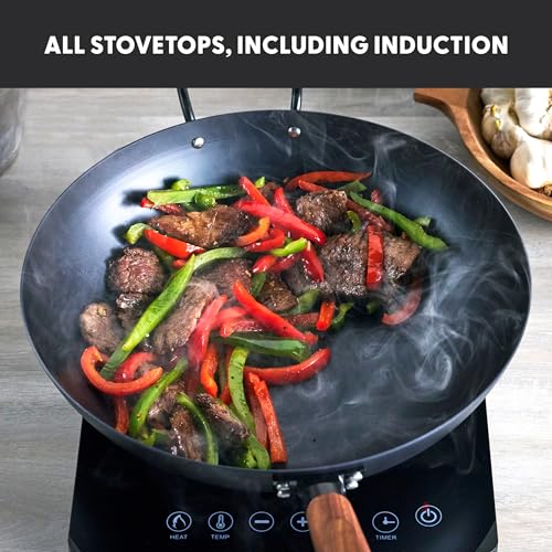 Carbon Steel Wok 12” (Black / 12" Wok Pan)