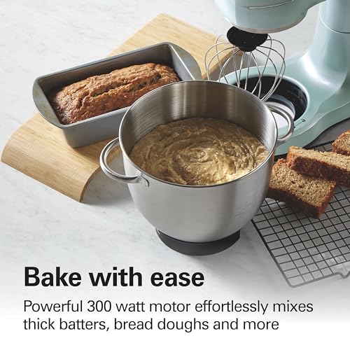 4 Qt Electric Stand Mixer With 7 Speeds (Aqua / 4 Quarts)