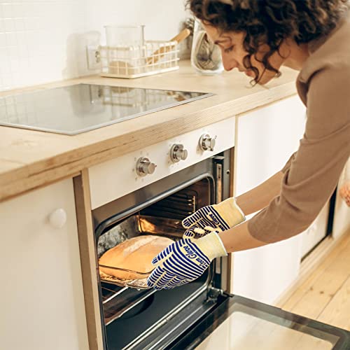 Heat Resistant Oven Gloves with Fingers (9 Ounce)
