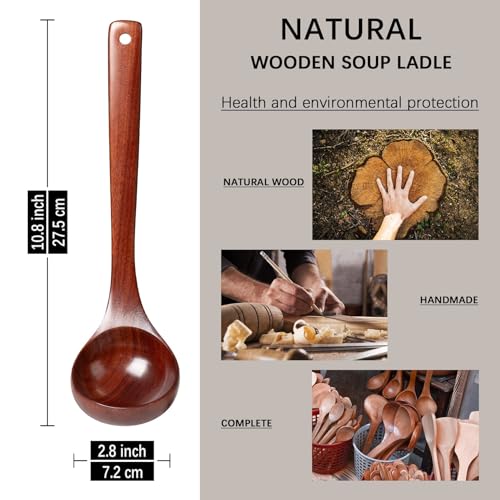 Wooden Soup Ladle for Cooking