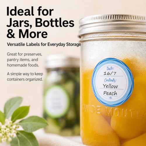 2" Mason Jar Canning Labels (Forest Streams)
