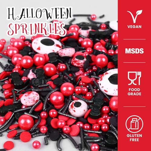 Halloween Eyeball Sprinkles for Cake Decorating (4.23 Ounce)