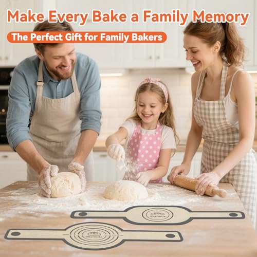 2Pc Silicone Bread Sling for Dutch Oven Sourdough Baking Tools (Gray / 2Pcs Oval and Round)