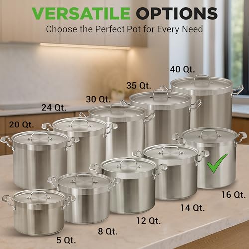 16 Quart Stainless Steel Stockpot