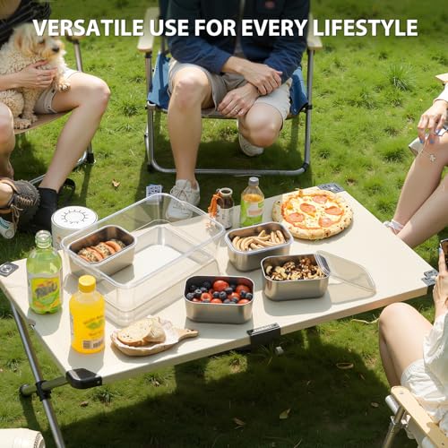 Snackle Box Container (4 Compartment (13.38"L x 9.25"W x 3.54"H))