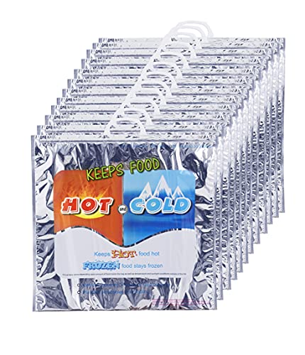 Hot and Cold Insulated Bags for Food Delivery (X-Large (Grocery Size))