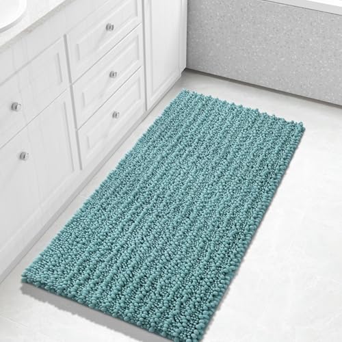 Long Bathroom Rugs Non Slip Washable 44x24 Inch