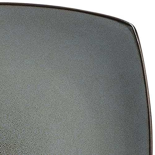 Soho Lounge Square Reactive Glaze Stoneware Dinnerware Set (Service for 4 (16pcs) / Eclipse (Soho Lounge))