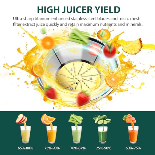 1300W Centrifugal Juicer Machine with 3" Wide Chute (Silver)