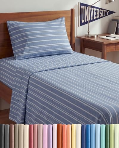 Twin XL 3 Piece Sheet Set (42 - Blue Stripes 3 / Twin XL)