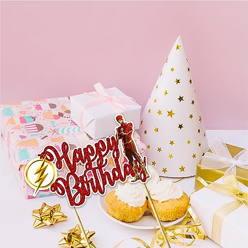 Flsh Happy Birthday Cake Topper