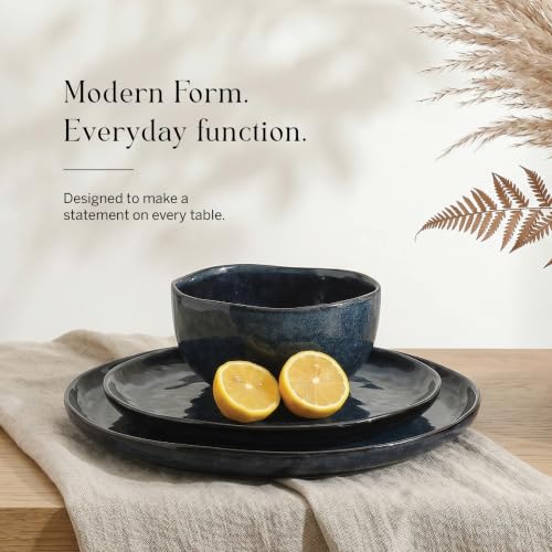 Mirella 24 Piece Stoneware Dinnerware Set (Blue / 24-Piece - Service for 8)