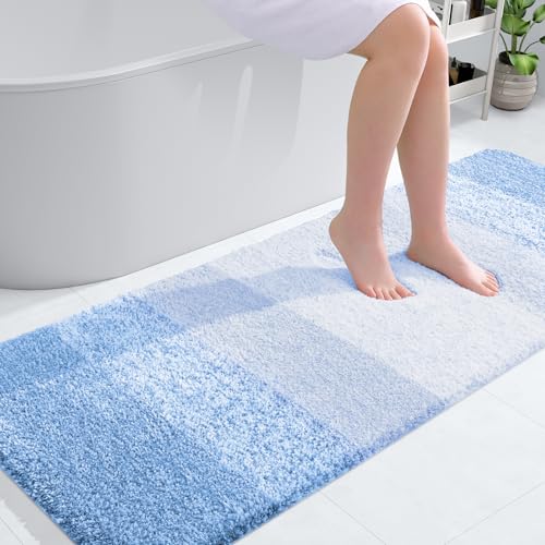 Bathroom Runner Rug 54x24 (54" X 24" / Light Blue)