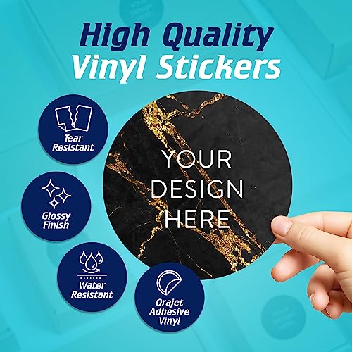 Custom Vinyl Stickers Your Image (100 Count)