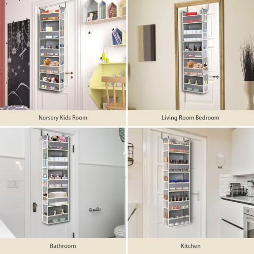 Over The Door Organizer 5 (Gray / 5-shelf)