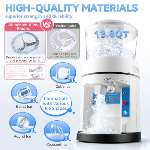 Commercial Ice Shaver Machine 400W (12.6Qt)