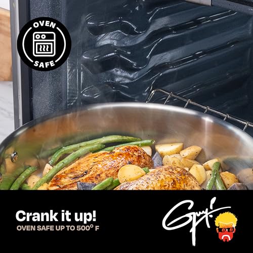 8 Quart Stainless Steel Stock Pot with Glass Lid