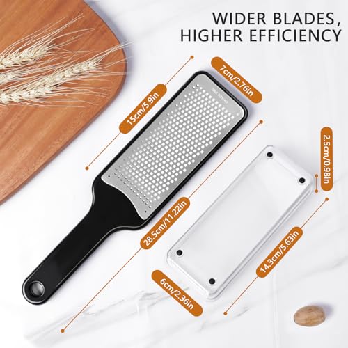 Citrus Lemon Zester & Cheese Grater with Container