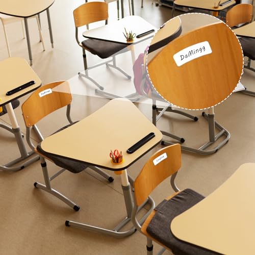 1680 Pcs Rectangle Labels 0.5" x 1.5" White Writable Name Label Stickers Blank Paper Stickers Self (1680 Count)