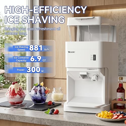 Ice Shaver Machine 300W (6.9Qt)