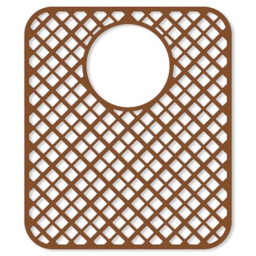 2 Pack Silicone Sink Protectors for Kitchen Sink (Coffee)