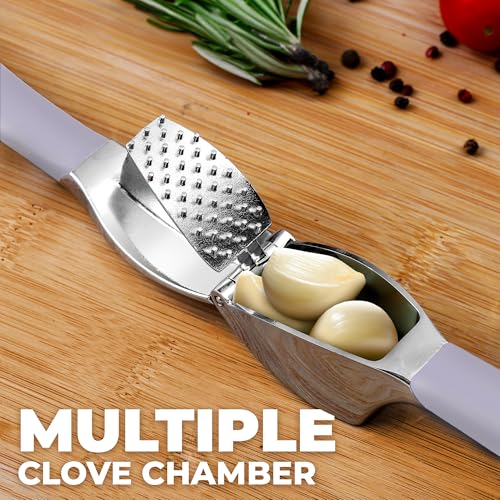 Metal Comfort Grip Garlic Press