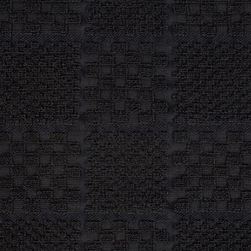 Quilted Cotton Terry Cloth Oven Mitt (Matte Black)
