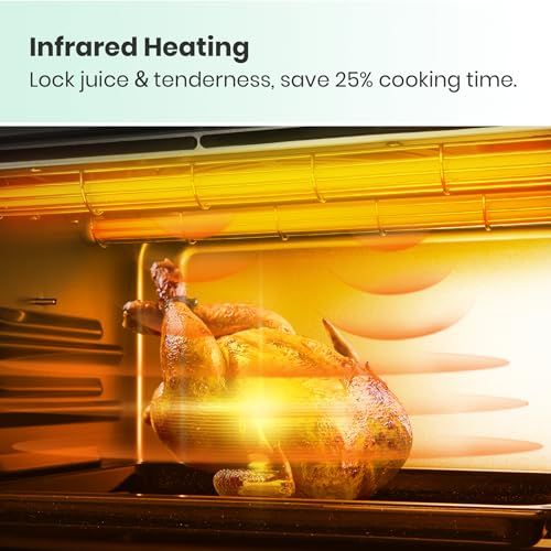 Retro 26.3 QT Infrared Heating Air Fryer Toaster Oven (Green Color)