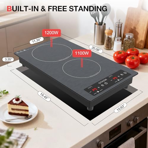Double Induction Cooktop 110v (Gray 2 Burner)