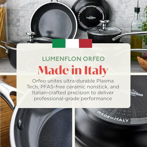 Orfeo 8” Nonstick Frying Pan Skillet (8" Frying Pan Skillet / Black)