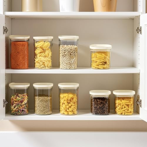 Glass Food Storage Jar with Glass Lid in Ractangle Shape (White-R3P-40oz)