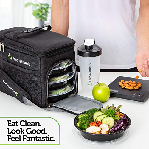 PrepNaturals 60 Pack Meal Prep Containers Reusable (60 Pack / Circular)