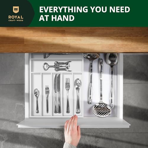 Luxury Bamboo Kitchen Drawer Organizer
