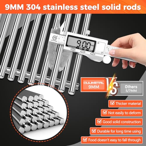 9MM Thick 19.5" Grill Grates for Weber Genesis 300 Series Grills (9MM 19.5" for Weber Genesis 300)