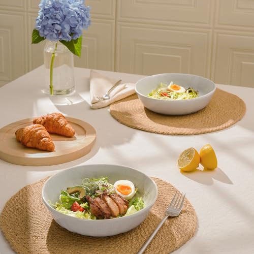 Moonlight 8.5 Inch Pasta Bowls Set of 4 (White / Moonlight)