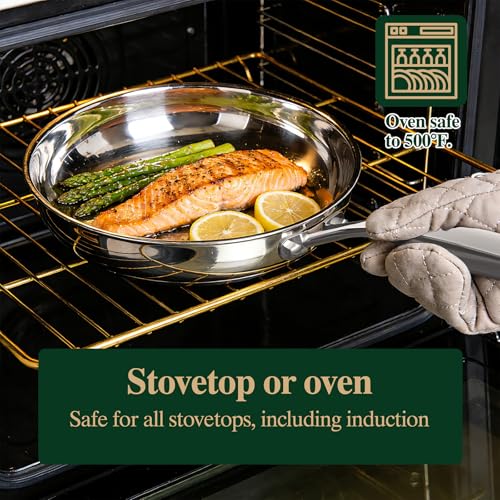 17Pcs 5 Ply Clad Stainless Steel Cookware Set with Lids (17Pcs 5 Ply Clad cookware set)