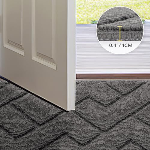 Front Door Mat Outside Entrance (Grey / 59" x 36" (Rectangular))