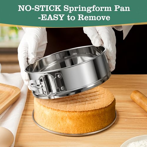 10 Inch Springform Cake Pan with Removable Bottom