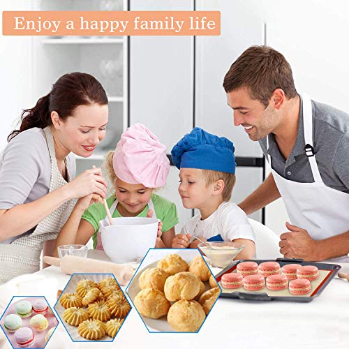 Macaron Silicone Baking Mats for Half Sheet Pan (Bright Orange / 16.5"L x 11.6"W)