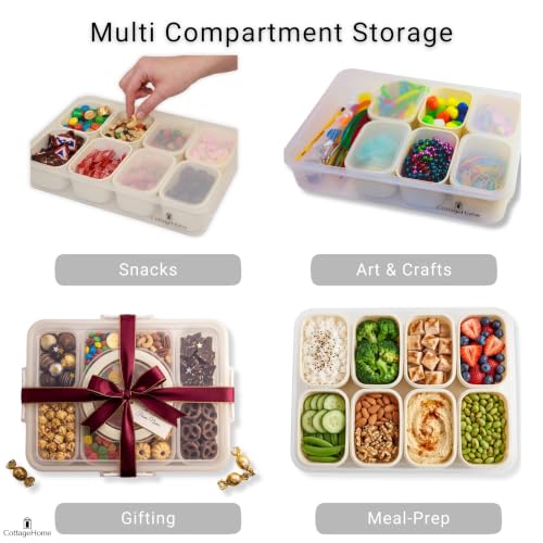 Snackle Box Container (Cream / Full Size Snackle Box Containers)