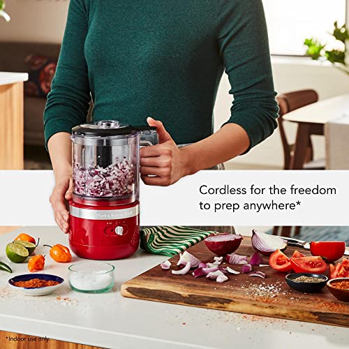 Cordless 5 Cup Food Chopper (5 Cup Cordless Chopper / Empire Red)