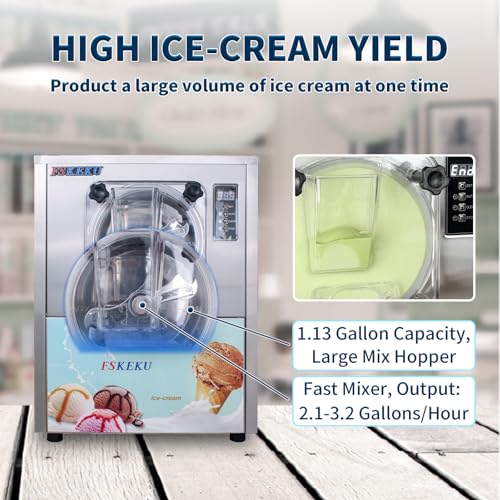 Hard Ice Cream Maker Commercial Gelato Machine 16 (5.3Gph standard)