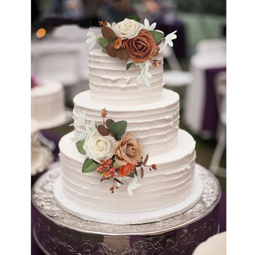 3Pcs Premade Cake Flowers (3 Count)
