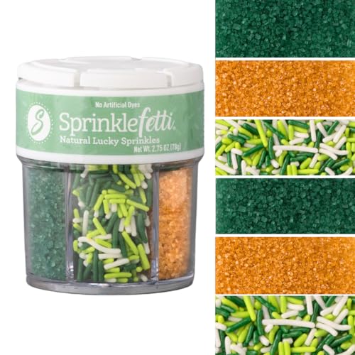 Dye Free St. Patricks Day Sprinkles (Shamrock)