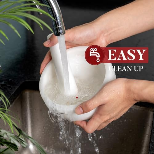 Marble Mortar and Pestle Set