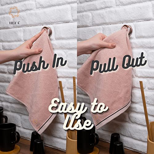 Towel Hooks Dish & Hand Towel Holder (8 Pack / Pink Candy)