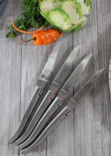 Laguiole Connoisseur Set of 4 Stainless Steel Steak Knives (Stainless Steel)