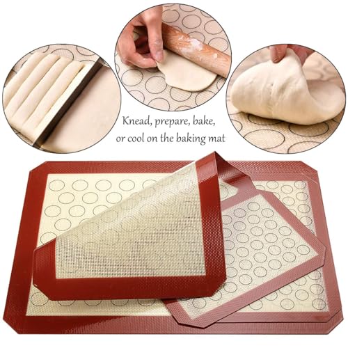 Baking Sheet with Silicone Baking Mat Set