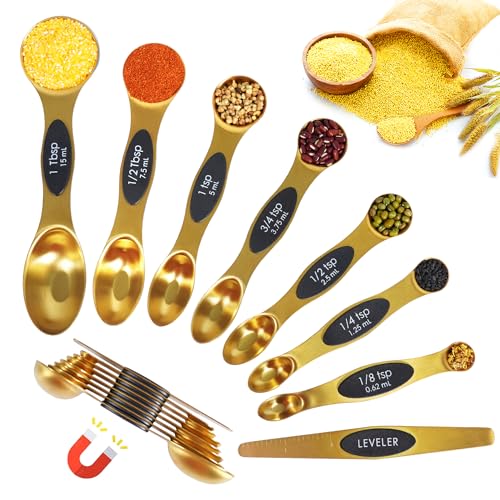 18 Pc Magnetic Measuring Cups and Spoons Set