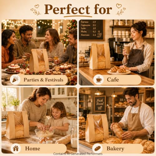 100 Bread Bags for Homemade Bread